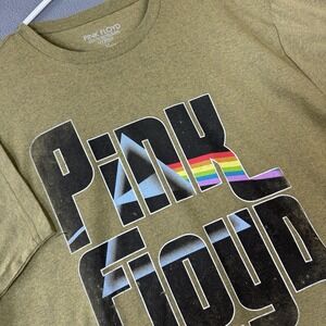Pink Floyd Dark Side of The Moon T-shirt Mens Large Tall Green Music Band Tees